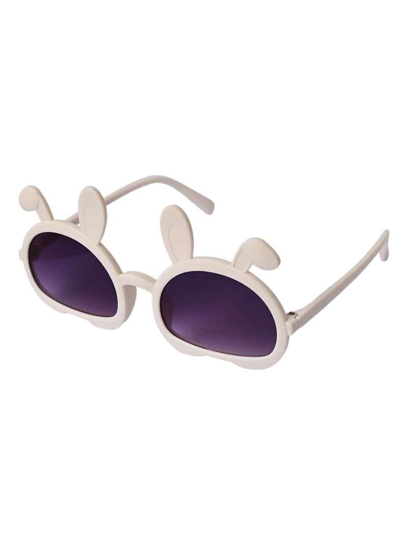 KID-O-WORLD BUNNY EARS SOLID SUNGLASSES-CREAM