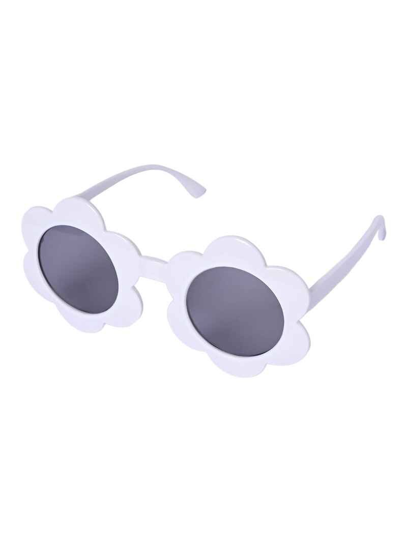 KID-O-WORLD FLOWER SHAPED SUNGLASSES-WHITE