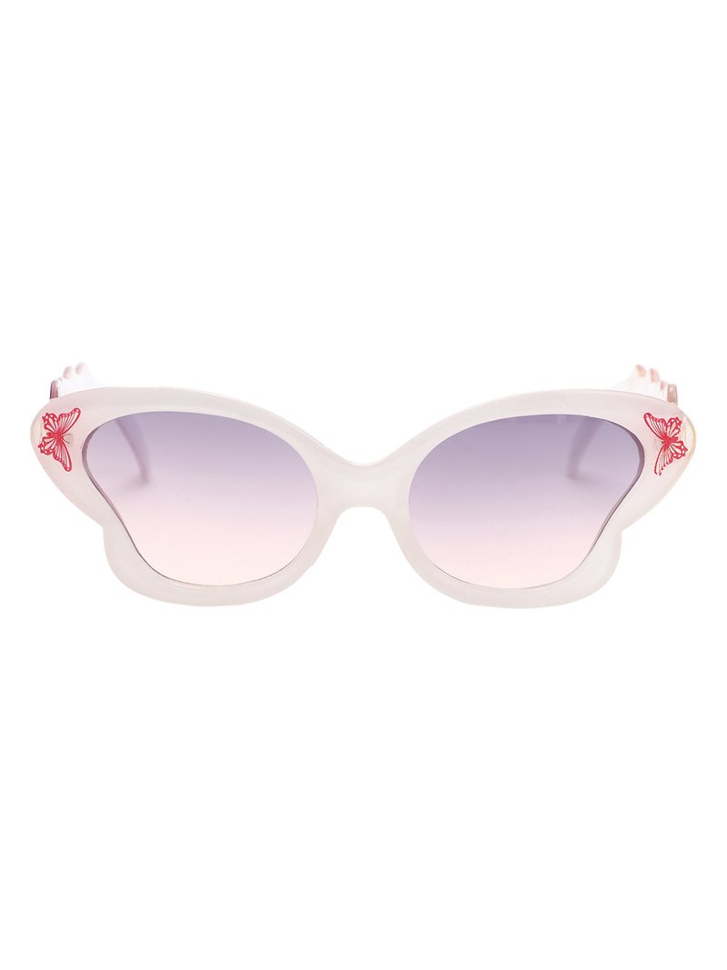 KID-O-WORLD BUTTERFLY SHAPED SUNGLASSES-WHITE