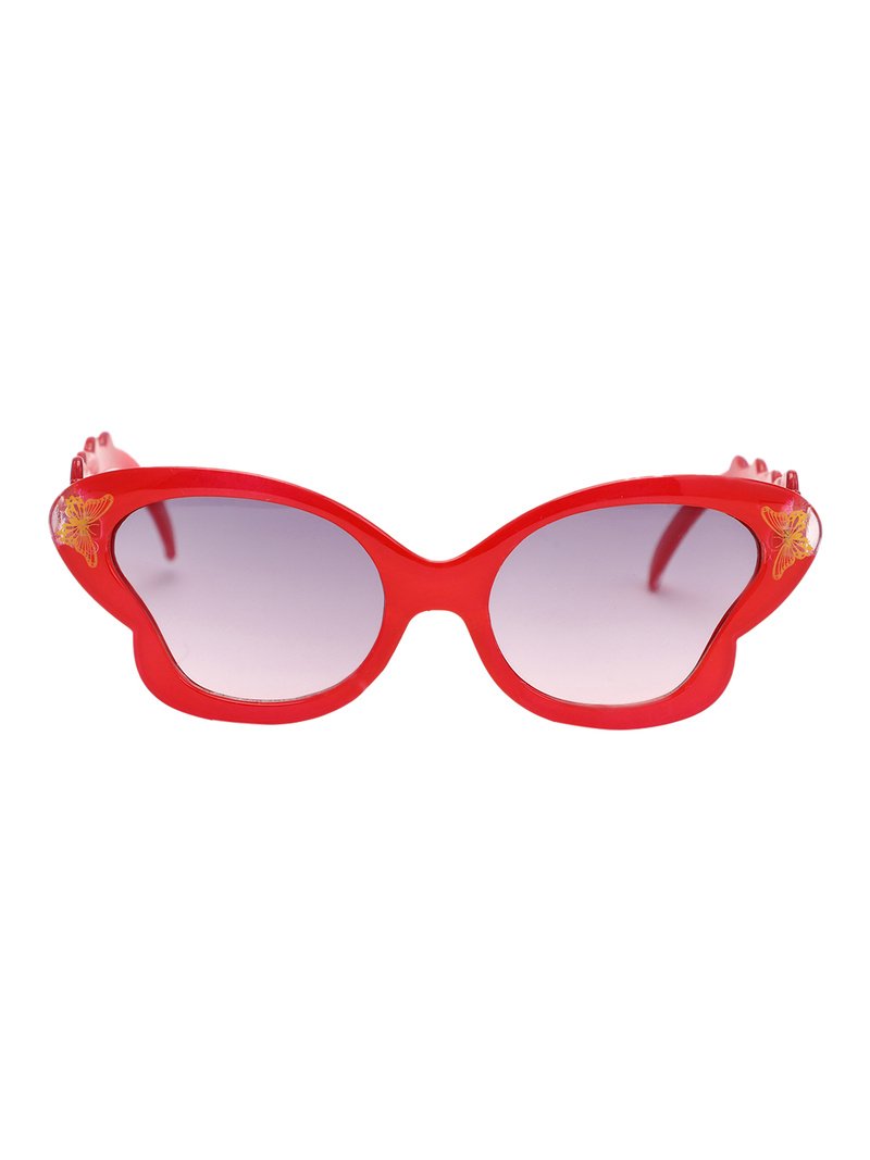 KID-O-WORLD BUTTERFLY SHAPED SUNGLASSES-RED