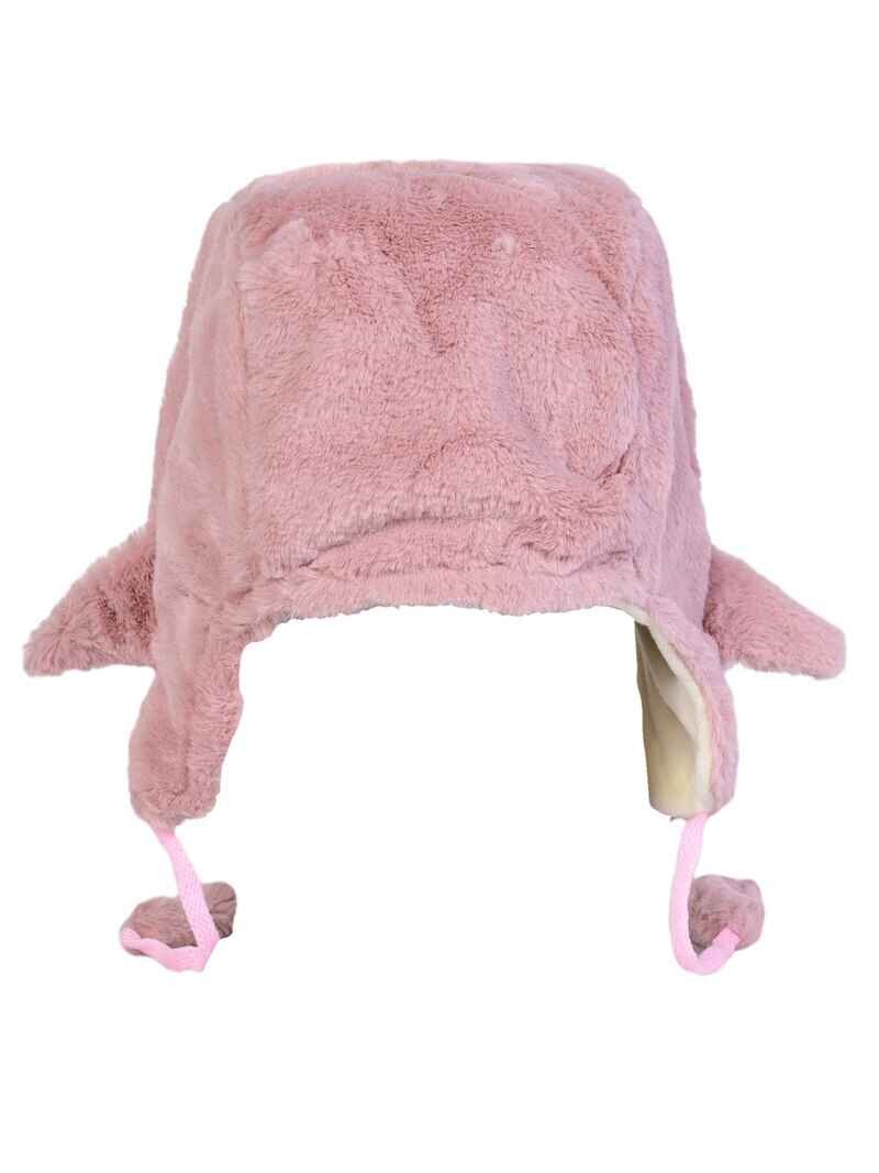 KIDO-O-WORLD Penguin Plush Winter Cap - Pink