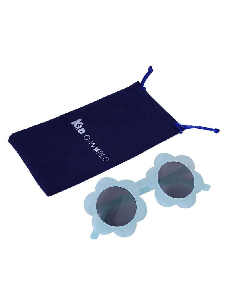 KID-O-WORLD FLOWER SHAPED SUNGLASSES-LIGHT BLUE